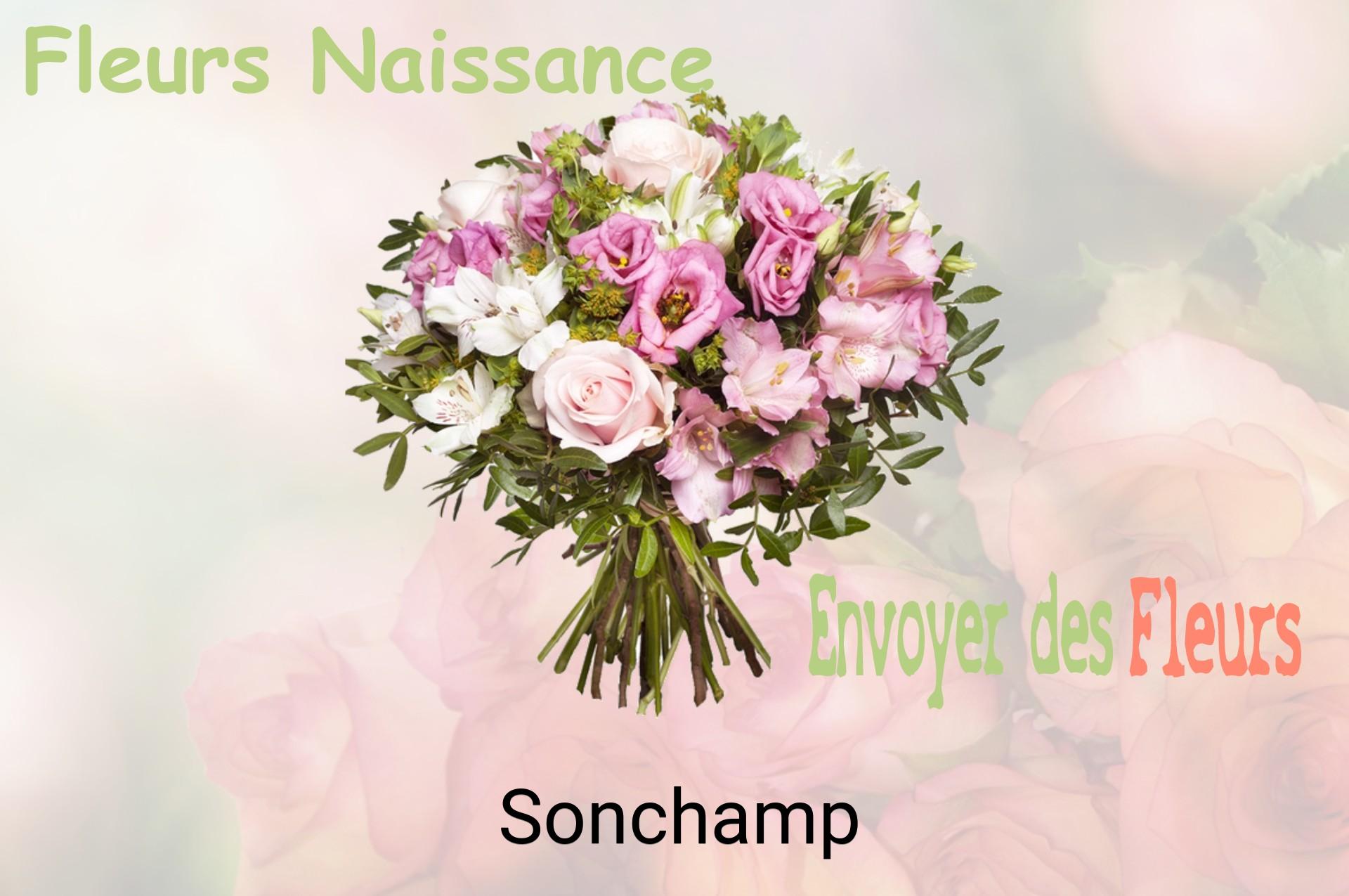 Bouquet de fleurs de naissance livré à Sonchamp